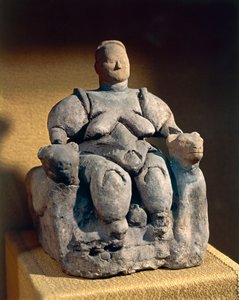 テラコッタ製母なる女神像、カタル・フユクまたはカタルホユク出土、紀元前6千年頃