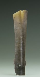 二股ノミ（張）、Qijia文化、紀元前2500-2000年（翡翠） 作： Neolithic Period Chinese School