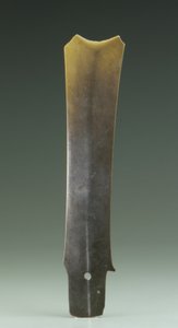 二股ノミ（張）、Qijia文化、紀元前2500-2000年（翡翠） 作： Neolithic Period Chinese School