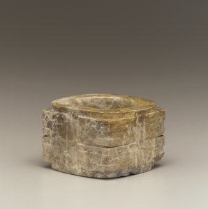 短管（cong）太湖地域、Liangzhu文化、紀元前3300-2250年（翡翠） 作： Neolithic Period Chinese School