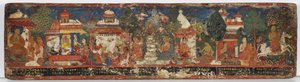 仏教の原稿カバー（木の不透明なトイレ） 作： Nepalese School