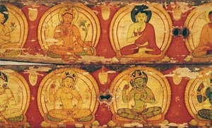 四神（木のインクと色） 作： Nepalese School