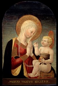 マドンナとザクロの子、15世紀 作： Neri di Bicci