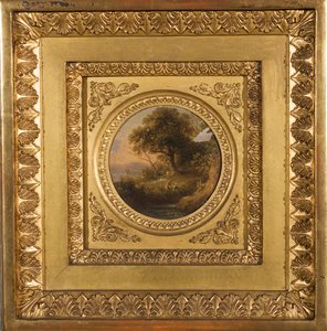 Baumlandschaft mit figürlicher Staffage 作： Leopold Blonder