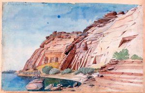 「アブシンベル」、エジプト、19 世紀 作： Nestor l
