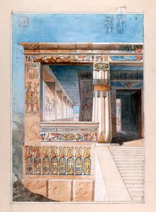 古代エジプトの神殿、19 世紀 作： Nestor l
