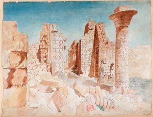 「カルナック」、エジプト、19 世紀 作： Nestor l