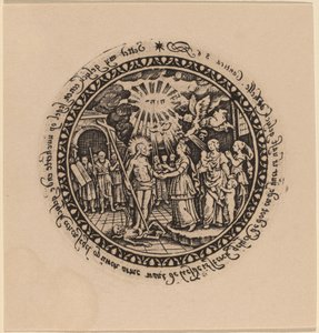 勝利を収めたキリストと預言者と聖人 作： Netherlandish 16th Century