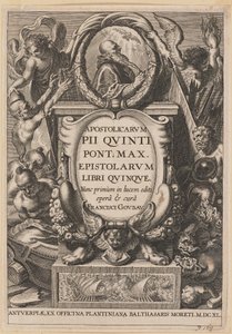 Apostolicarvm PII Qvinti Pont のタイトル ページ。 マックス... 作： Netherlandish 17th Century after Sir Peter Paul Rubens