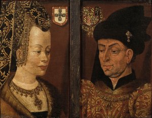 16世紀のポルトガルのフィリップ大善とイザベラの肖像 作： Netherlandish Master