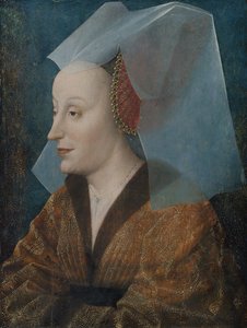 貴族の肖像画、おそらくポルトガルのイザベラ 1397-1472 年。 作： Netherlandish Painter