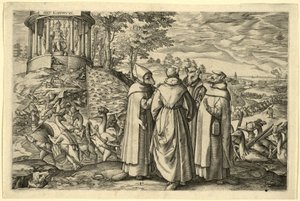 ブリーレでのアルバ公公の敗北の寓意、1580年 作： Netherlandish School
