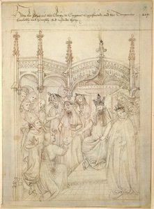 コットン ジュリアス E. IV、アート。 6、「ビーチャムのページェント」、1483年頃（ベラムにインク） 作： Netherlandish School