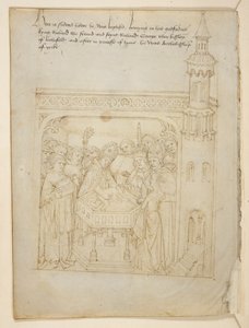 コットン ジュリアス E. IV、アート。 6、「ビーチャムのページェント」、1483年頃（ベラムにインク） 作： Netherlandish School