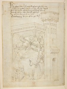 コットン ジュリアス E. IV、アート。 6、「ビーチャムのページェント」、1483年頃（ベラムにインク） 作： Netherlandish School