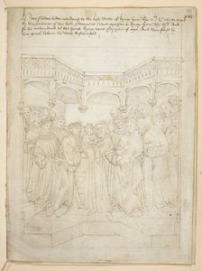 コットン ジュリアス E. IV、アート。 6、「ビーチャムのページェント」、1483年頃（ベラムにインク） 作： Netherlandish School