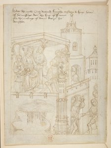 コットン ジュリアス E. IV、アート。 6、「ビーチャムのページェント」、1483年頃（ベラムにインク） 作： Netherlandish School