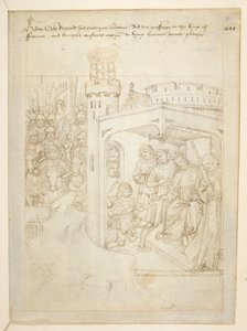 コットン ジュリアス E. IV、アート。 6、「ビーチャムのページェント」、1483年頃（ベラムにインク） 作： Netherlandish School