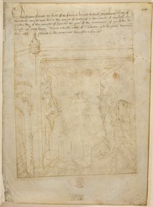 コットン ジュリアス E. IV、アート。 6、「ビーチャムのページェント」、1483年頃（ベラムにインク） 作： Netherlandish School