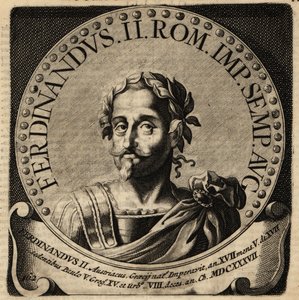 神聖ローマ皇帝フェルディナント2世。 作： Netherlandish School