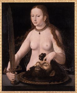 1530年のホロフェルネスの頭を持つジュディス 作： Netherlandish School