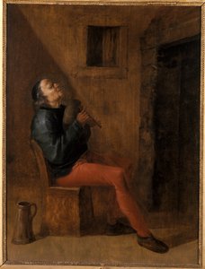 古いバグパイププレーヤー 作： Netherlandish School