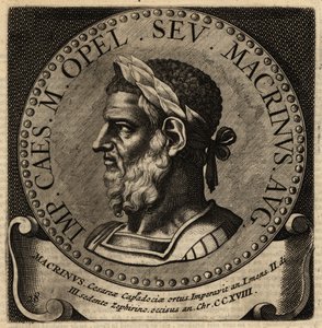 ローマ皇帝マクリヌスの肖像。