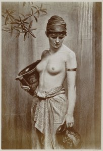 マックス・ノネンブルッフ作「ヴァッサートレゲリン」の絵を描いた木版画の複製写真 作： Neue Photographische Gesellschaft (possibly)