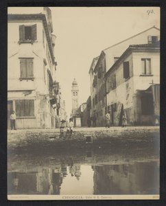 キオッジャの岸壁の眺め キオッジャ - Calle di S. Caterina (オブジェクトのタイトル) 作： Neue Photographische Gesellschaft