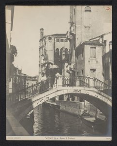 ポンテ サン トロヴァソ テ ベネティエ ヴェネツィア - Ponte S. Trovaso (オブジェクトのタイトル) 作： Neue Photographische Gesellschaft