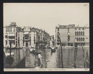 Verboten naar de Church of Santa Maria del Giglio te Venetië ヴェネツィア - 大運河 - フェリー S. マリア ディ ゾベニコ (オブジェクトのタイトル) 作： Neue Photographische Gesellschaft
