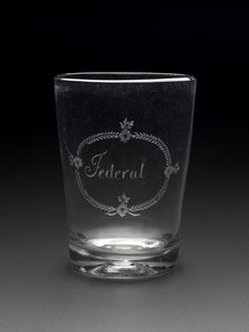 タンブラー、c。 1788-1795（非鉛ガラス） 作： New Bremen Glass Manufactory