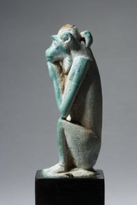 サルのお守り、18〜19世紀、1540〜1186年（ファイアンス）（270369も参照）