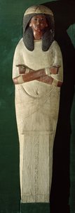 ピアスミイラの蓋パネル、紀元前1279年から1213年頃（塗装済み木材、漆喰） 作： New Kingdom Egyptian