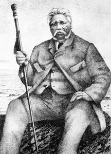 レイハナワハヌイ、ジョンホワイトの「マオリの古代史」のイラスト、1897年 作： New Zealand School