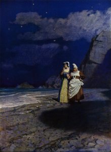 チャールズ・キングスレー著「Westward Ho!」のイラスト（カラーリトグラフ 作： Newell Convers (after) Wyeth
