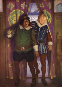 チャールズ・キングスレー著「Westward Ho!」のイラスト（カラーリトグラフ 作： Newell Convers (after) Wyeth