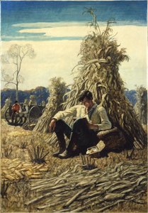 奇妙な安倍、1940（ルネサンスのパネルに油彩） 作： Newell Convers Wyeth