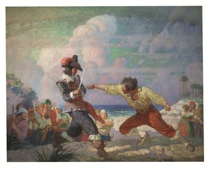 海辺の決闘 作： Newell Convers Wyeth