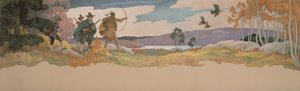 ターキーハンターズ、1941年 作： Newell Convers Wyeth