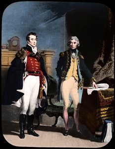 陸軍と海軍、ウェリントンとネルソン、c1805。 作： Newton and Co