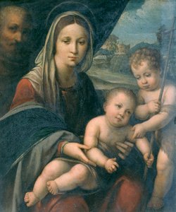 聖ヨハネと聖家族 作： Niccolò Pisano
