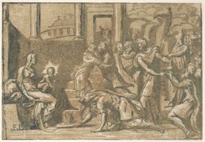 マギの崇拝」1540-50年、1540-50年 作： Giuseppe Niccolò Vicentino