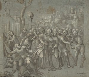 キリストの逮捕、約。 1545-46。 作： Niccolo Giolfino