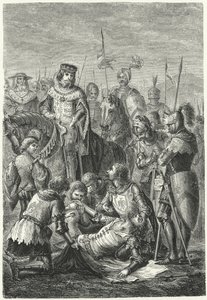 ベネベントの戦いでのシチリアのマンフレッドの死 作： Niccolo Sanesi