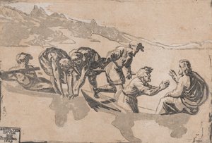 魚の奇跡、ラファエロにちなんで、1511 年から 1520 年に 1609 年に再出版されました。