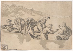 The Miraculous Draft of Fishes, 1540-1550 再発行 1609., 1540-1550 再発行 1609. 作： Niccolo Vicentino