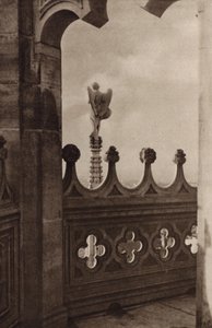ミラノのドゥオーモからの眺め（モノクロ写真） 作： Nichol Elliot