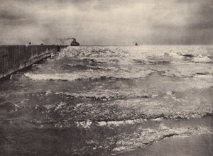 夏、オンタリオ湖（モノクロ写真） 作： Nichol Elliot