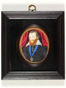 ルドヴィック・スチュアート（第2代レノックス・アンド・リッチモンド公爵）（エナメル質 作： Nicholas (after) Hilliard